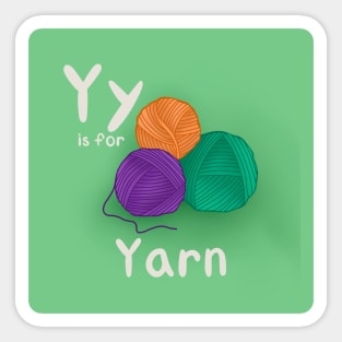 Y is for Yarn Sticker